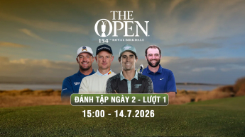 The 154th Open: Trực tiếp từ sân tập  Đánh tập ngày 2_lượt 1