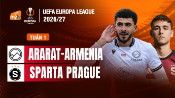 Ararat-Armenia vs Sparta Prague League Phase tuần 1 UEFA Europa League 2026/27