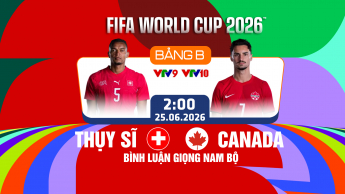 Thụy Sĩ vs Canada Bảng B FIFA World Cup 2026