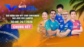    	 Giải bóng bàn WTT Star Contender Sao Jose dos Campos 2026  Chung kết
