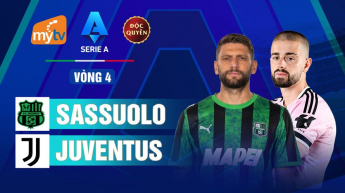 Sassuolo vs Juventus Vòng 4 Serie A 2026/2027