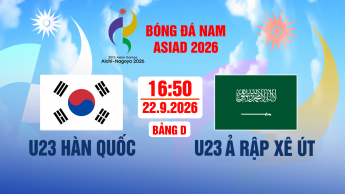 U23 Hàn Quốc vs U23 Ả Rập Xê Út ASIAD 20 - 2026