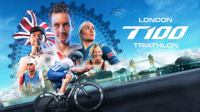 Mens Race, London T100 Triathlon World Tour 2024