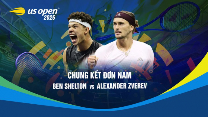 Ben Shelton vs Alexander Zverev - 2026 US Open Tennis Chung kết đơn Nam
