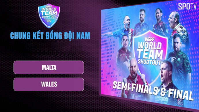 Malta vs Wales - Chung kết WEPF World Team Shootout BLACKPOOL 2024