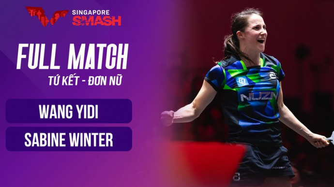 Wang Yidi vs Sabine Winter - Chung kết WTT Singapore Smash 2026