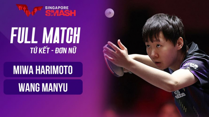 Miwa Harimoto vs Wang Manyu - Chung kết WTT Singapore Smash 2026